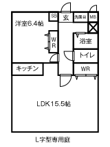 1LDK間取り図